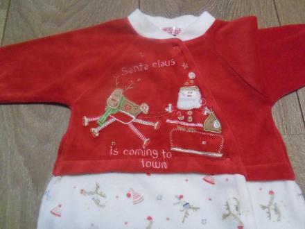 Vianočný overal/dupačky i love santa - 0-3 mes., 62