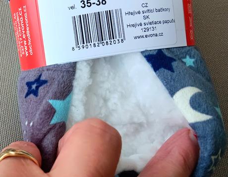 Svietiace hrejivé papučky, 35 / 36 / 37 / 38