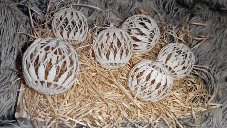 Hačkované vianočné ozdoby, 