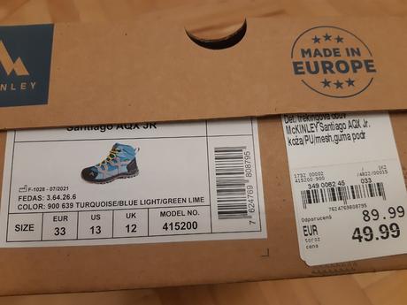 Turisticke topanky, mc kinley,33