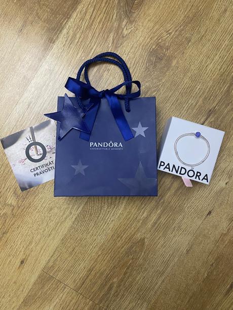 Pandora modrý naramok, pandora
