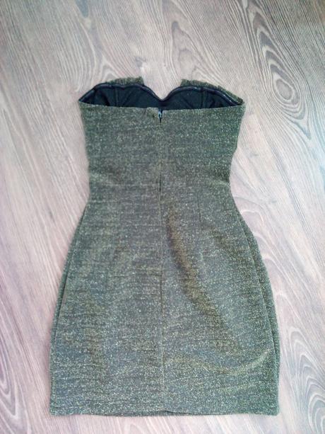 Čierno-zlaté šaty h&m, h&m,xs