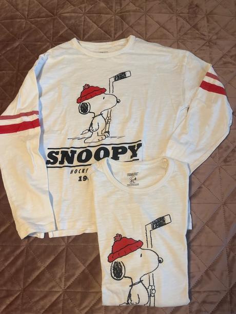152 tričko snoopy pre dvojičky, 152