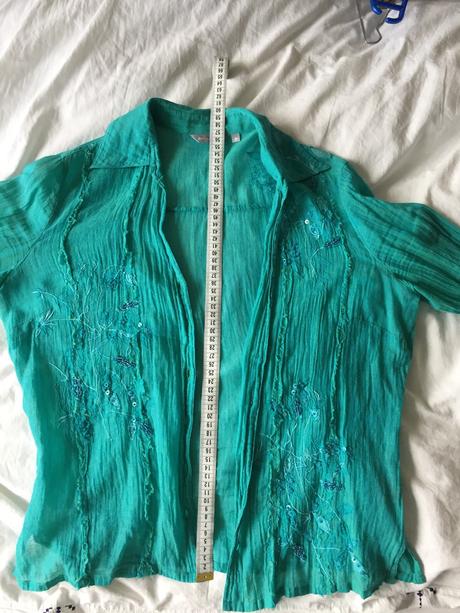 Tyrkysová blúzka, marks & spencer,s