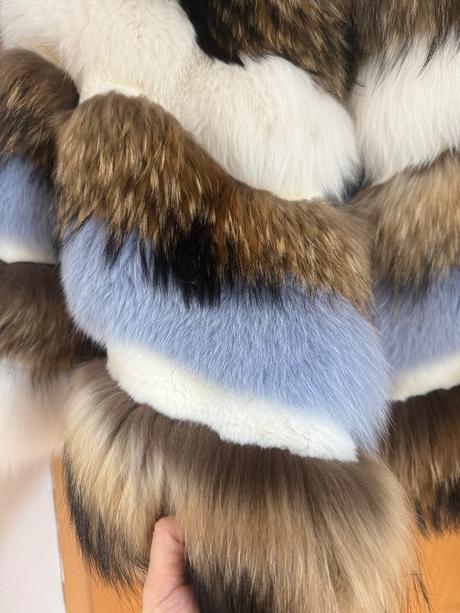 Luxusný kožuch flo clo, xs