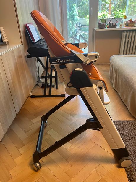 Vysoká stolička peg perego siesta oranžová, peg-pérego