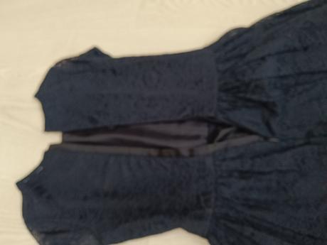 Tmavomodré krajkove šaty, pepco,158