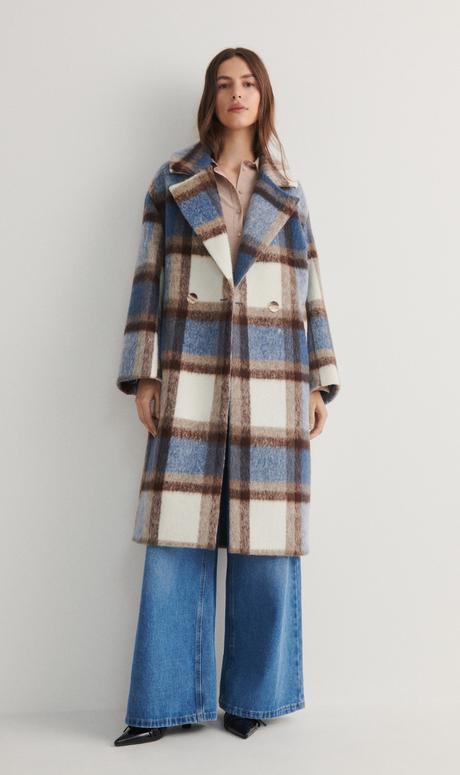 Kabát s prímesou vlny, reserved,s