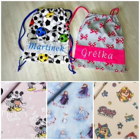 Vrecúško s menom na prezuvky,