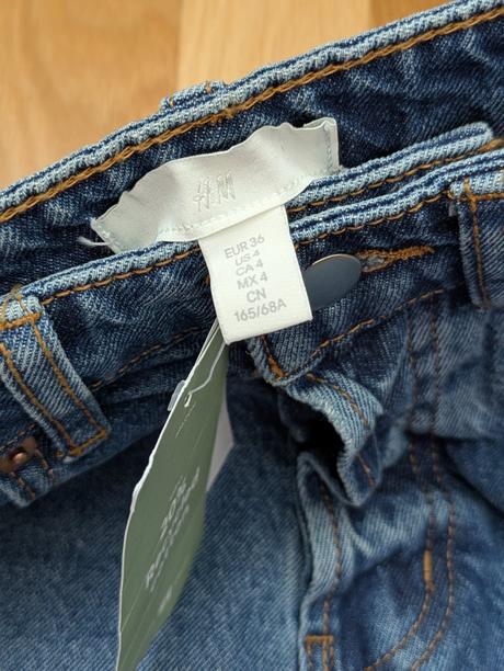 Roztrhané rifle s vysokým pásom, h&m,s
