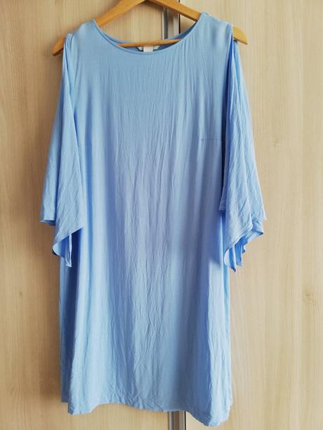 Modré šaty, h&m,44