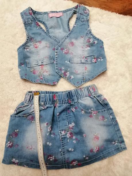 Kompletík sukňa+vesta, 98