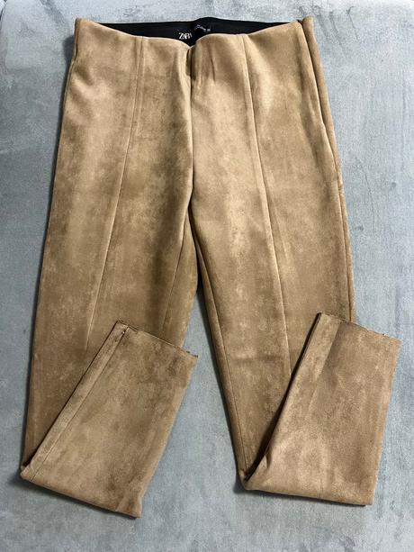 Semišové legíny zara, zara,m