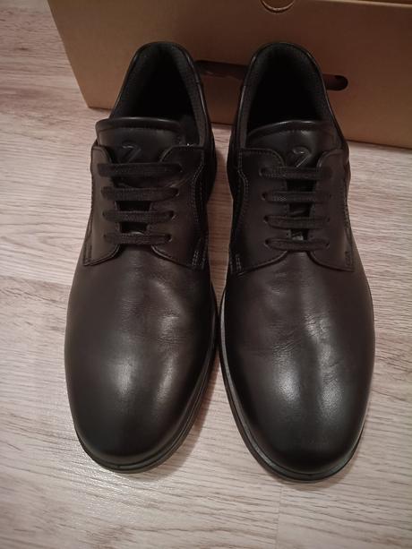 Celokožené topánky ecco gore tex, ecco,41