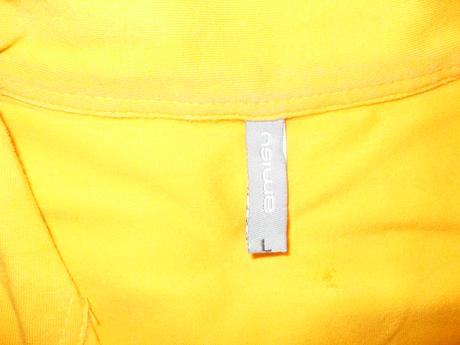 Oranžové tričko s golierikom, amisu,l