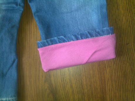 Podšité riflíky s výšivkami, marks & spencer,86