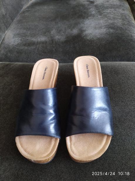 Šľapky čierne č.41, clara barson,41