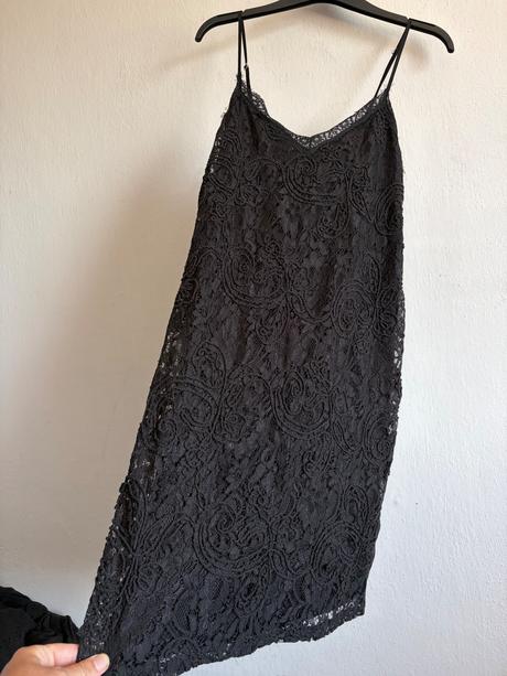 Zara cipkovane saty cipka l minisaty styl monica b, zara,l