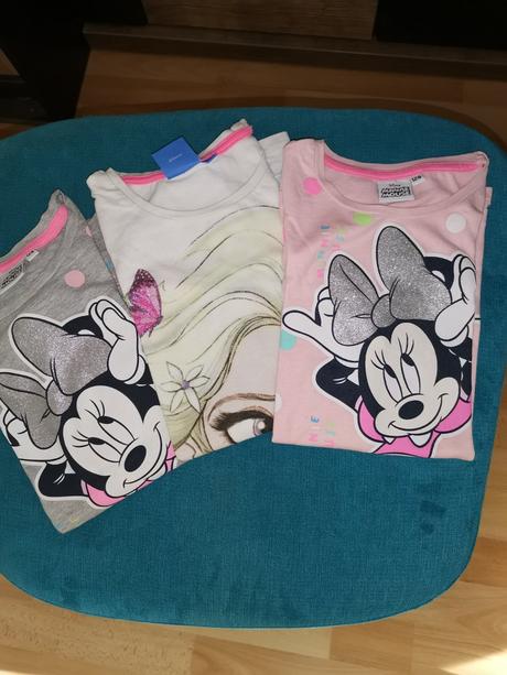 Disney letné tričká 3ks, disney,128
