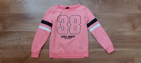 Neónovo ružová mikina, 164