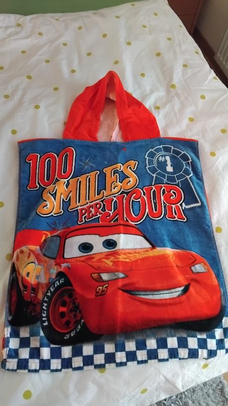 Pončo cars 50x115cm, 