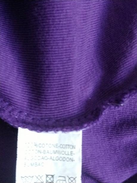 Dámsky fialový top s motívom, selena perrucca, m