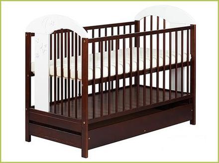 Postieľka radek vii orech-biela akcia, šírka (cm): 60,dĺžka (cm): 120