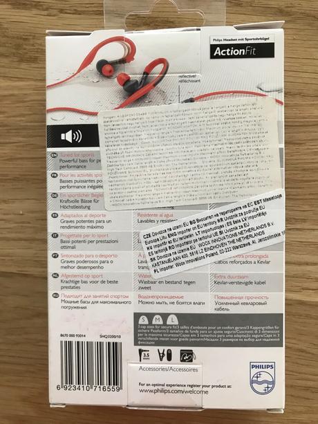 Sportove sluchatka do usi philips actionfit, 