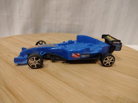 Modrá formula f1 plastový model, 14 cm, 