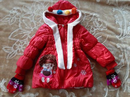 Krásna vetrovka s dievčatkom 98-104, 98