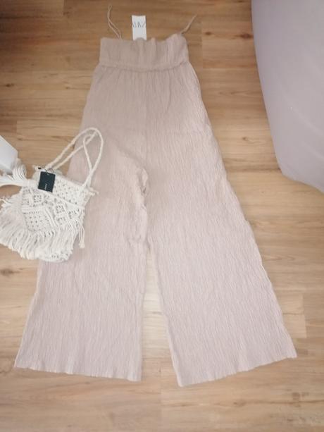 Štýlový overal zara široké nohavice, zara,m