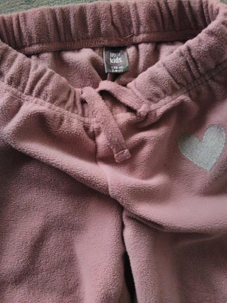 Plyšové tepláky so srdiečkom, pepco,128