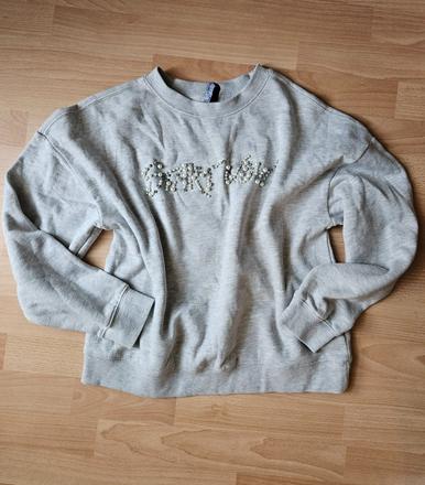 Pekná šedá mikina, s