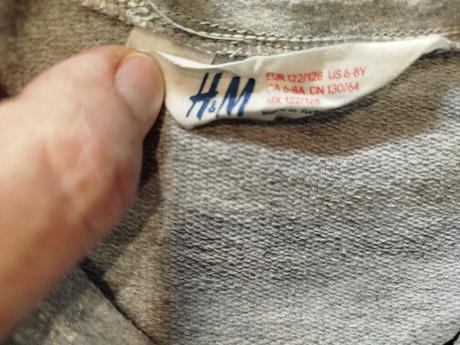 Šaty z tenkej teplákoviny, h&m,122