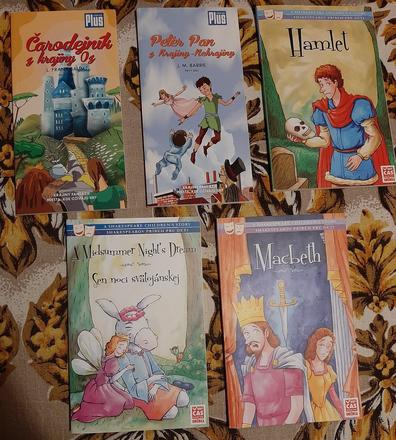 Detské knižky, shakespeare,