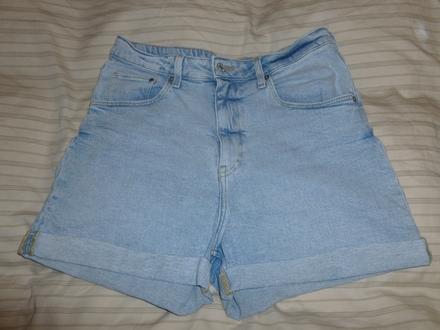 Rifľové šortky, h&m,42