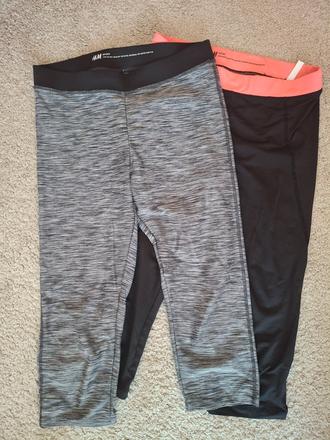 Športové dĺžkou ako capri leginy, h&m,146