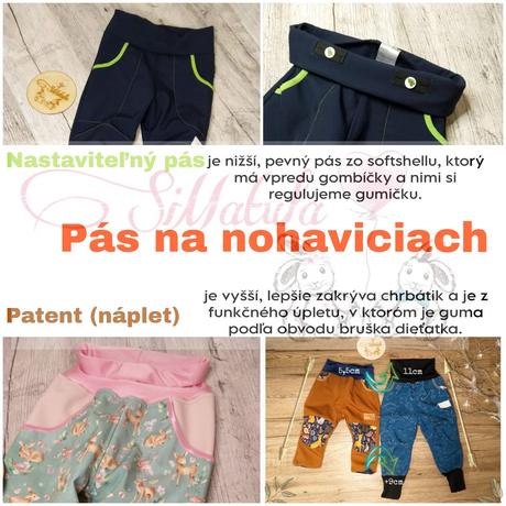 Softshell nohavice stavebnica, 74 - 164