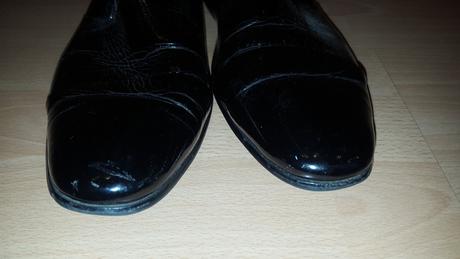 Čierne kožené topánky, 45