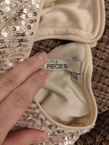 Flitrované šaty little pieces, 146