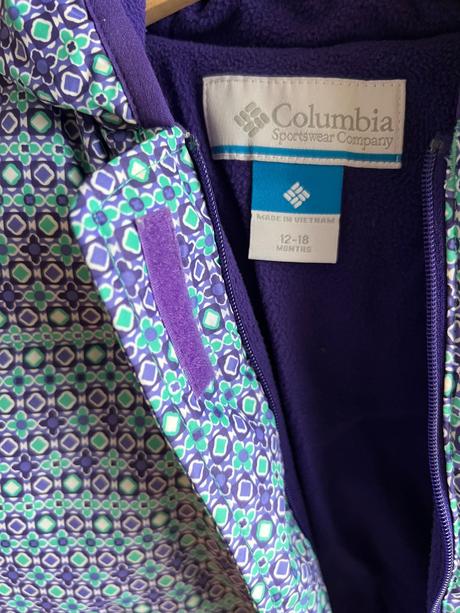 Kvietkový zimný overal columbia veľ. 80 (12-18m), columbia,80