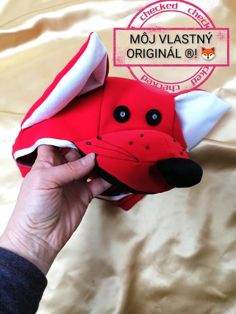 Líštička čiapka aj maska, 92 / 98 / 110