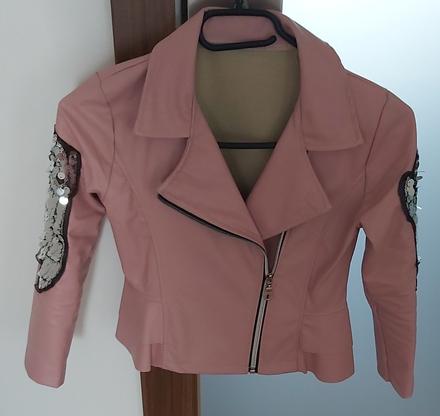 Dievčenská koženková bunda, 128