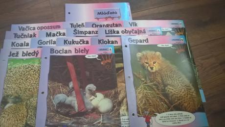 Karticky z knihy svet zvierat,