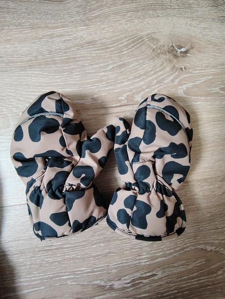 H&m zimný overal a rukavice s leo vzorom, h&m,92