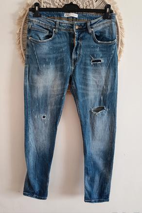 Roztrhané džínsy zara, zara,xl