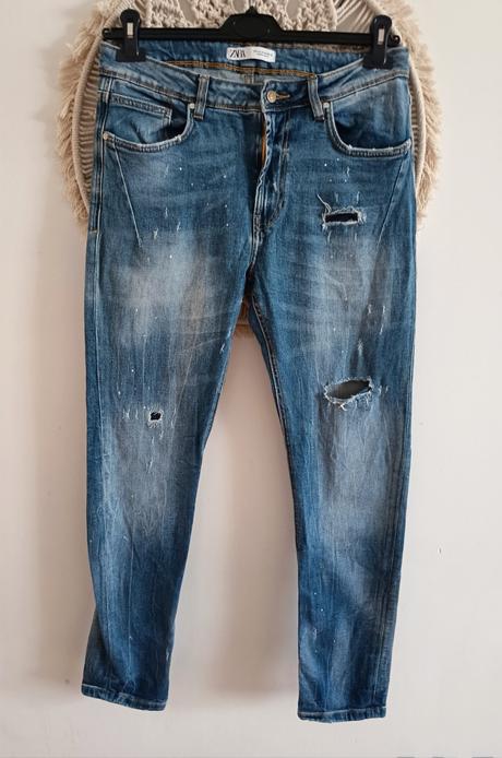 Roztrhané džínsy zara, zara,xl