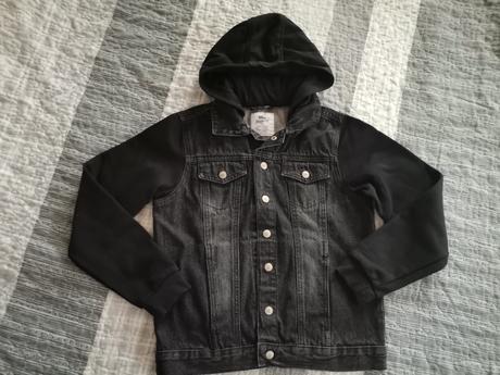 Chlapčenská čierna riflová bunda 152, pepperts,152