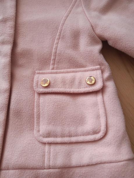 Ružový kabátik s kapucňou, 98