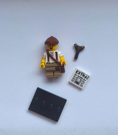 Lego 71037 minifigúrka newspaper kid,